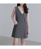 【フリーズマート/FREE'S MART】のジレ風ラップミニジャンパースカート2 人気、トレンドファッション・服の通販 founy(ファニー) ファッション Fashion レディースファッション Fashion for Women アウター Coat / Outerwear Collection インナー Innerwear ダブル Double, Double-Breasted フラップ Flap, Flap Pocket フロント Front, Front Design ポケット Pocket, Pocket Detail ロング Long, Long-Length 半袖 Short Sleeve, Half Sleeve 夏 Summer 長袖 Long Sleeve, Full Sleeve thumbnail グレー|ID: prp329100004824612 ipo3291000000035088739