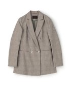 【トゥモローランド/TOMORROWLAND】のグリーンウィンドウ ダブルブレストジャケット 人気、トレンドファッション・服の通販 founy(ファニー) ファッション Fashion レディースファッション Fashion for Women アウター Coat / Outerwear Collection レディースジャケット・軽アウター Jackets おすすめ Recommended / Our Picks カットソー Cut and Sewn Top シルク Silk, 100% Silk ジャケット Jacket, Outerwear ダブル Double, Double-Breasted チェック Check, Plaid, Tartan ネップ Nepp, Slub Yarn マニッシュ Mannish, Boyish リネン Linen, Linen Fabric エレガント 上品 Elegant thumbnail 46 ブラウン系|ID: prp329100004824633 ipo3291000000035111323