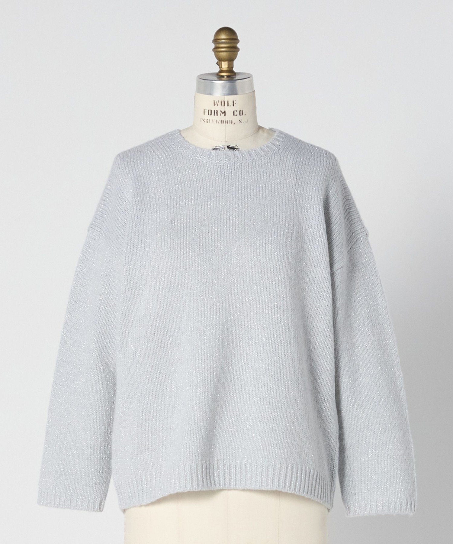 【ドゥロワー/DRAWER】のWINTER2 3Gラメクルーネックニット インテリア・キッズ・メンズ・レディースファッション・服の通販 founy(ファニー) 　ファッション　Fashion　レディースファッション　Fashion for Women　トップス・カットソー　Cut & Sew Tops　ニット　Knit Tops & Sweaters　冬　Winter / This Winter　フォルム　Silhouette, Form　ベーシック　Basic, Essential　エレガント 上品　Elegant　LT.GRAY|ID: prp329100004824637 ipo3291000000035089168