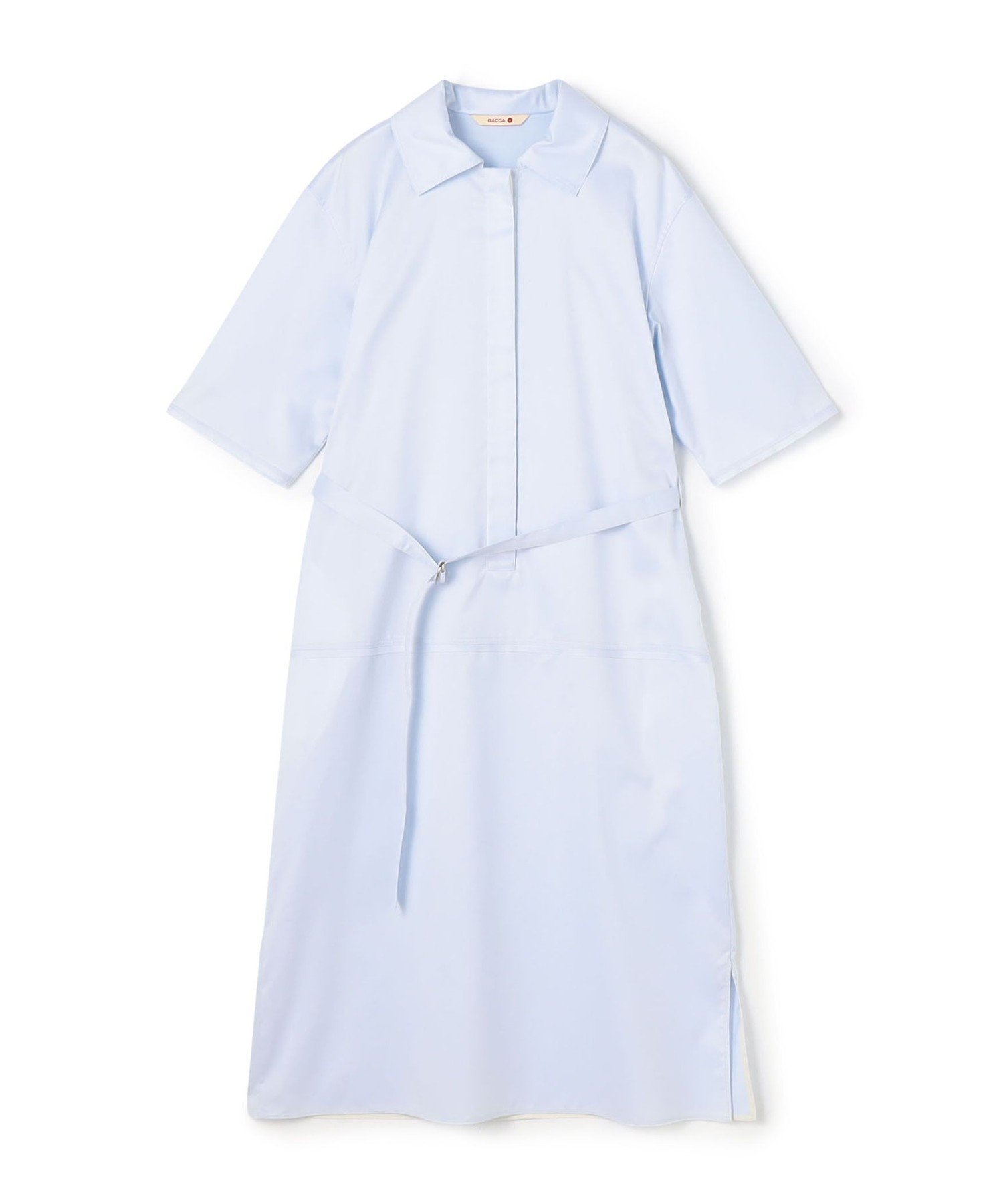 【トゥモローランド/TOMORROWLAND】のコットンツイル ベルテッドシャツワンピース インテリア・キッズ・メンズ・レディースファッション・服の通販 founy(ファニー) 　ファッション　Fashion　レディースファッション　Fashion for Women　ワンピース　Dresses　シャツワンピース / 1枚で着映えコーデ　Shirt Dresses　イタリア　Italy　ツイル　Twist, Twisted Detail　63 ライトブルー|ID: prp329100004824646 ipo3291000000035089256