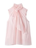 【フレイ アイディー/FRAY I.D】のシアーノースリボウタイブラウス 人気、トレンドファッション・服の通販 founy(ファニー) ファッション Fashion レディースファッション Fashion for Women トップス・カットソー Cut & Sew Tops シャツ・ブラウス・オフィスカジュアル Elegant Blouses & Button-Ups インナー Innerwear キャミソール Camisole, Spaghetti Strap Top ギャザー Gathered, Ruffled シアー Sheer, See-Through スマート Smart, Elegant ノースリーブ Sleeveless, No-Sleeve モダン Modern, Contemporary ループ Loop, Loop Knit エレガント 上品 Elegant thumbnail PNK[066]|ID: prp329100004824647 ipo3291000000035089272