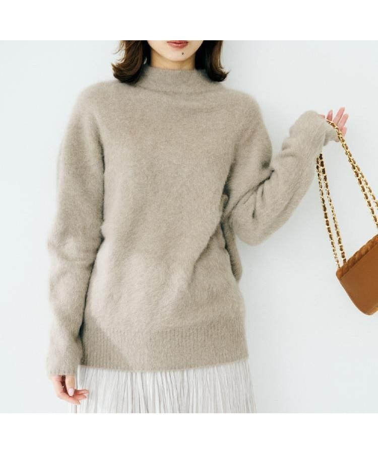 【アンタイトル/UNTITLED】の【大人な品格/ふわふわニット】フォックスカシミヤ コクーンニット インテリア・キッズ・メンズ・レディースファッション・服の通販 founy(ファニー) 　ファッション　Fashion　レディースファッション　Fashion for Women　トップス・カットソー　Cut & Sew Tops　ニット　Knit Tops & Sweaters　おすすめ　Recommended / Our Picks　エレガント 上品　Elegant　シンプル　Simple, Minimal　スマート　Smart, Elegant　フォックス　Fox, Fox Fur　ボトルネック　Bottle Neck, Mock Neck　モカブラウン|ID: prp329100004824652 ipo3291000000035089475