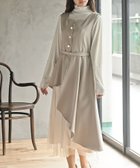 【アールピーエス/rps】のチュールレイヤードワンピース 人気、トレンドファッション・服の通販 founy(ファニー) ファッション Fashion レディースファッション Fashion for Women ワンピース Dresses アシンメトリー Asymmetrical Style コンパクト Compact, Small Size チュール Tulip, Tulip Motif ポケット Pocket, Pocket Detail ループ Loop, Loop Knit thumbnail グレージュ|ID: prp329100004824655 ipo3291000000035089519