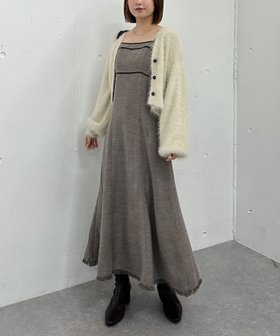 【アルシーヴ/archives】のツイードパイピングキャミワンピース 人気、トレンドファッション・服の通販 founy(ファニー) ファッション Fashion レディースファッション Fashion for Women ワンピース Dresses キャミソールワンピース Camisole Dresses おすすめ Recommended / Our Picks シンプル Simple, Minimal ツイード Twill, Twill Weave 切替 Switching, Contrast Panel 楽ちん Easy Fit, Comfortable 洗える Machine Washable 秋 Autumn A/W・秋冬 Autumn/Winter |ID:prp329100004824664