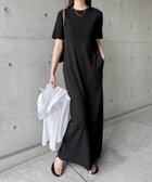 【アンドミー/andme】のセルフカット リブ クルーネック 半袖 ワンピース 人気、トレンドファッション・服の通販 founy(ファニー) ファッション Fashion レディースファッション Fashion for Women ワンピース Dresses 人気 Popular, Best Seller ポケット Pocket, Pocket Detail 半袖 Short Sleeve, Half Sleeve マキシ Maxi, Full Length おすすめ Recommended / Our Picks thumbnail ブラック|ID: prp329100004824670 ipo3291000000035089725