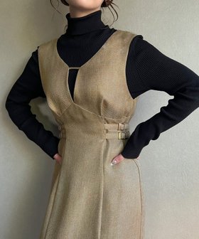 【ジュノア/JUNOAH】のサイドベルトタイトジャンパースカート 人気、トレンドファッション・服の通販 founy(ファニー) ファッション Fashion レディースファッション Fashion for Women スカート Skirts ベルト&ウエストマーク Belts & Waist Accessories |ID:prp329100004824686