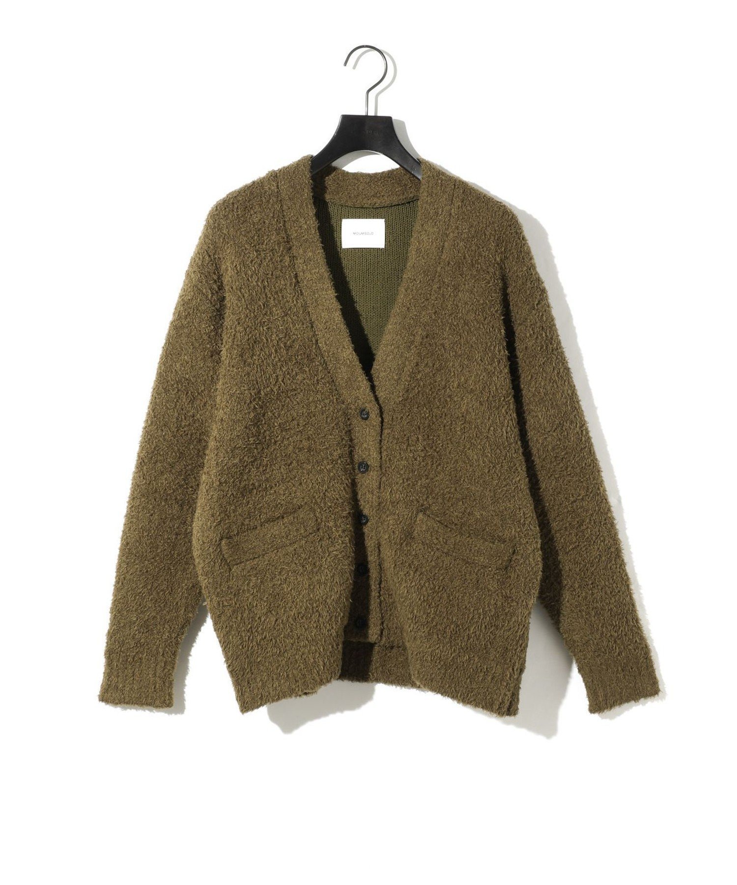 【マーコート/MARcourt】のMIDIUMISOLID フェザーヤーンロングカーディガン インテリア・キッズ・メンズ・レディースファッション・服の通販 founy(ファニー) 　ファッション　Fashion　レディースファッション　Fashion for Women　トップス・カットソー　Cut & Sew Tops　カーディガン・羽織り　Layered Style Cardigans　シンプル　Simple, Minimal　フェザーヤーン　Feather Yarn, Fluffy Yarn　フロント　Front, Front Design　ベーシック　Basic, Essential　ポケット　Pocket, Pocket Detail　無地　Plain, Solid Color　長袖　Long Sleeve, Full Sleeve　カーキブラウン|ID: prp329100004824701 ipo3291000000035090371