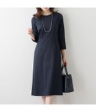 【ニューヨーカー/NEWYORKER】のジオメトリックジャカード 7分袖ワンピース 人気、トレンドファッション・服の通販 founy(ファニー) ファッション Fashion レディースファッション Fashion for Women ワンピース Dresses オケージョン Occasion Wear シンプル Simple, Minimal ジャカード／ジャガード Jacquard, Woven Pattern ベーシック Basic, Essential ポケット Pocket, Pocket Detail A/W・秋冬 Autumn/Winter エレガント 上品 Elegant ビジネス 仕事 通勤 Business / Work / Commuting thumbnail ネイビー|ID: prp329100004824704 ipo3291000000035090466