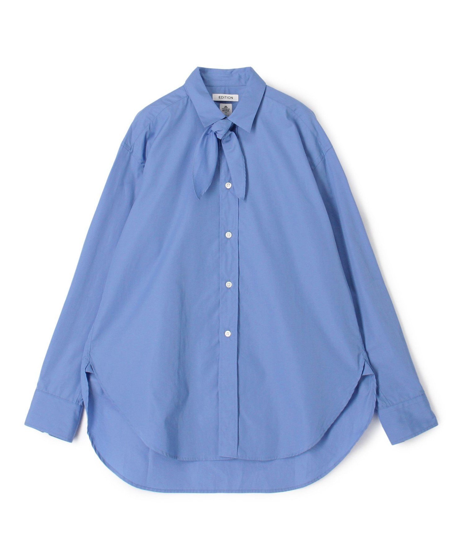 【トゥモローランド/TOMORROWLAND】のTHOMAS MASON タイシャツ インテリア・キッズ・メンズ・レディースファッション・服の通販 founy(ファニー) 　ファッション　Fashion　レディースファッション　Fashion for Women　トップス・カットソー　Cut & Sew Tops　シャツ・ブラウス・オフィスカジュアル　Elegant Blouses & Button-Ups　リラックス　Relax, Relaxed Fit　エレガント 上品　Elegant　63 ライトブルー|ID: prp329100004824708 ipo3291000000035090510