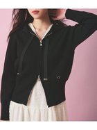 【セルフォード/CELFORD】のデコラティブニットフーディ 人気、トレンドファッション・服の通販 founy(ファニー) ファッション Fashion レディースファッション Fashion for Women トップス・カットソー Cut & Sew Tops ニット Knit Tops & Sweaters グログラン Grosgrain, Grosgrain Ribbon コンパクト Compact, Small Size スマート Smart, Elegant リボン Ribbon, Bow thumbnail BLK[009]|ID: prp329100004824716 ipo3291000000035090579