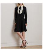 【ラルフローレン/RALPH LAUREN】のツートーン ジョーゼット タイネック ドレス 001ブラック|ID: prp329100004824718 ipo3291000000035162886