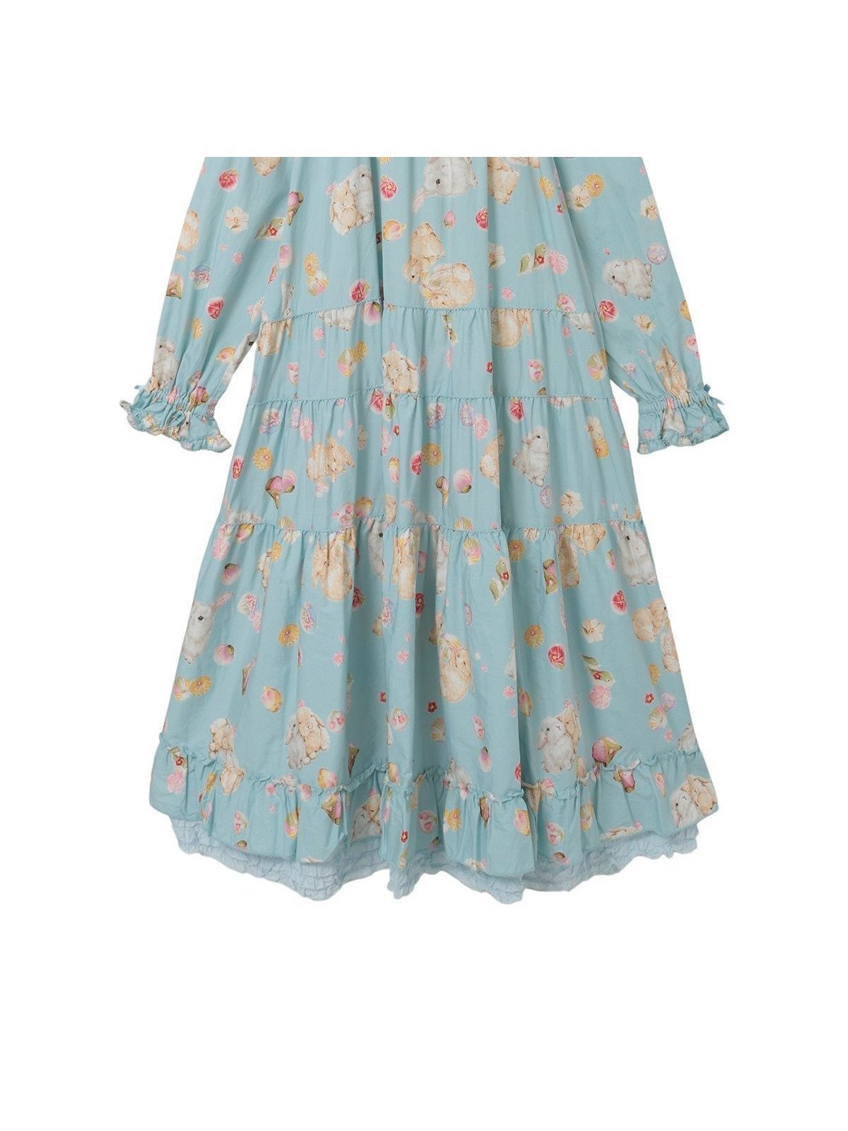 【ピンクハウス/PINK HOUSE】の幸見うさぎプリントミディワンピース 人気、トレンドファッション・服の通販 founy(ファニー) 　ファッション　Fashion　レディースファッション　Fashion for Women　ワンピース　Dresses　春　Spring　フリル　Frill, Ruffle　プリント　Print, Printed Pattern　モチーフ　Motif, Design Theme　リボン　Ribbon, Bow　 other-1|ID: prp329100004824728 ipo3291000000035112469