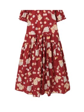 【ピンクハウス/PINK HOUSE】の幸見うさぎプリントティアードワンピース 人気、トレンドファッション・服の通販 founy(ファニー) ファッション Fashion レディースファッション Fashion for Women ワンピース Dresses 春 Spring フリル Frill, Ruffle フロント Front, Front Design プリント Print, Printed Pattern モチーフ Motif, Design Theme リボン Ribbon, Bow ロング Long, Long-Length |ID:prp329100004824729