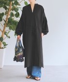 【ビアズリー/BEARDSLEY】のコットンリネンロングワンピース 人気、トレンドファッション・服の通販 founy(ファニー) ファッション Fashion レディースファッション Fashion for Women ワンピース Dresses インナー Innerwear スリット Slit, Slit Detail タッセル Tassel, Fringe ポケット Pocket, Pocket Detail リボン Ribbon, Bow ロング Long, Long-Length 再入荷 Restock / Back in Stock おすすめ Recommended / Our Picks thumbnail ブラック|ID: prp329100004824733 ipo3291000000035112512