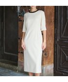 【ドレステリア/DRESSTERIOR】の【セットアップ可】バイカラーワンピース 人気、トレンドファッション・服の通販 founy(ファニー) ファッション Fashion レディースファッション Fashion for Women ワンピース Dresses おすすめ Recommended / Our Picks ジャケット Jacket, Outerwear セットアップ Set-Up, Coordinated Outfit セレモニー Ceremony エレガント 上品 Elegant 定番 Standard, Basic Item thumbnail アイボリー|ID: prp329100004824745 ipo3291000000035090859