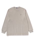 【ア ベイシング エイプ/A BATHING APE】のGARMENT DYE ONE POINT RELAXED FIT LS 人気、トレンドファッション・服の通販 founy(ファニー) ファッション Fashion レディースファッション Fashion for Women スリーブ Sleeve, Long Sleeve / Short Sleeve ロング Long, Long-Length ワンポイント One Point, Statement Accent ヴィンテージ Vintage Style thumbnail BEIGE|ID: prp329100004824746 ipo3291000000035090860