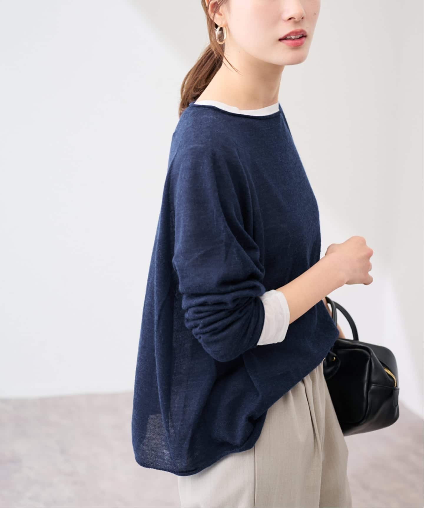 【フレームワーク/FRAMeWORK】の≪手洗い可≫ウォッシャブルアルパカミックスナイロンポンチョニット インテリア・キッズ・メンズ・レディースファッション・服の通販 founy(ファニー) 　ファッション　Fashion　レディースファッション　Fashion for Women　アウター　Coat / Outerwear Collection　ポンチョ・ケープコート　Ponchos & Capes　トップス・カットソー　Cut & Sew Tops　ニット　Knit Tops & Sweaters　ウォッシャブル　Machine Washable　ネイビー|ID: prp329100004824752 ipo3291000000035090945