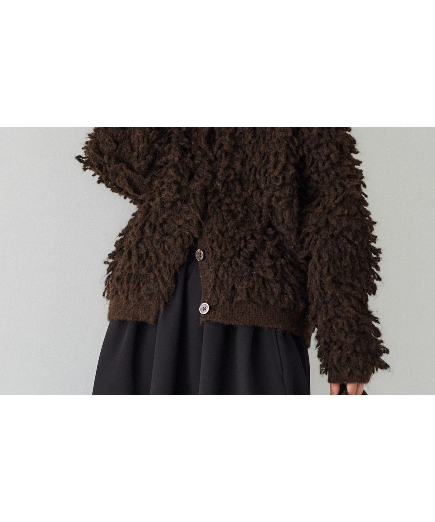 【バンヤードストーム/BARNYARDSTORM】のループモフニット 人気、トレンドファッション・服の通販 founy(ファニー) 　ファッション　Fashion　レディースファッション　Fashion for Women　トップス・カットソー　Cut & Sew Tops　ニット　Knit Tops & Sweaters　インナー　Innerwear　カットソー　Cut and Sewn Top　カーディガン　Cardigan, Knitwear　ストレッチ　Stretch, Stretchy Fabric　ポケット　Pocket, Pocket Detail　ミックス　Mix, Mixed Style　ループ　Loop, Loop Knit　 other-1|ID: prp329100004824758 ipo3291000000035090994