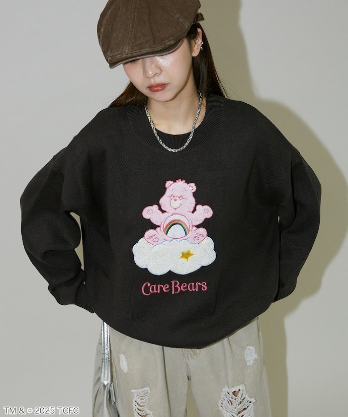【フリークスストア/FREAK'S STORE】のCareBears(TM)/ケアベア(TM) クルーネック ジャガードニット 限定展開 25AW インテリア・キッズ・メンズ・レディースファッション・服の通販 founy(ファニー) 　ファッション　Fashion　レディースファッション　Fashion for Women　トップス・カットソー　Cut & Sew Tops　ニット　Knit Tops & Sweaters　2025年　2025　2025-2026秋冬・A/W　Autumn/Winter 2025–26 AW25–26　冬　Winter / This Winter　おすすめ　Recommended / Our Picks　カーゴパンツ　Cargo Pants, Utility Pants　キャラクター　Character, Licensed Characters　デニム　Denim, Jeans Material　プリント　Print, Printed Pattern　ワイド　Wide, Wide Fit　人気　Popular, Best Seller　A/W・秋冬　Autumn/Winter　チャコールグレー|ID: prp329100004824760 ipo3291000000035091029
