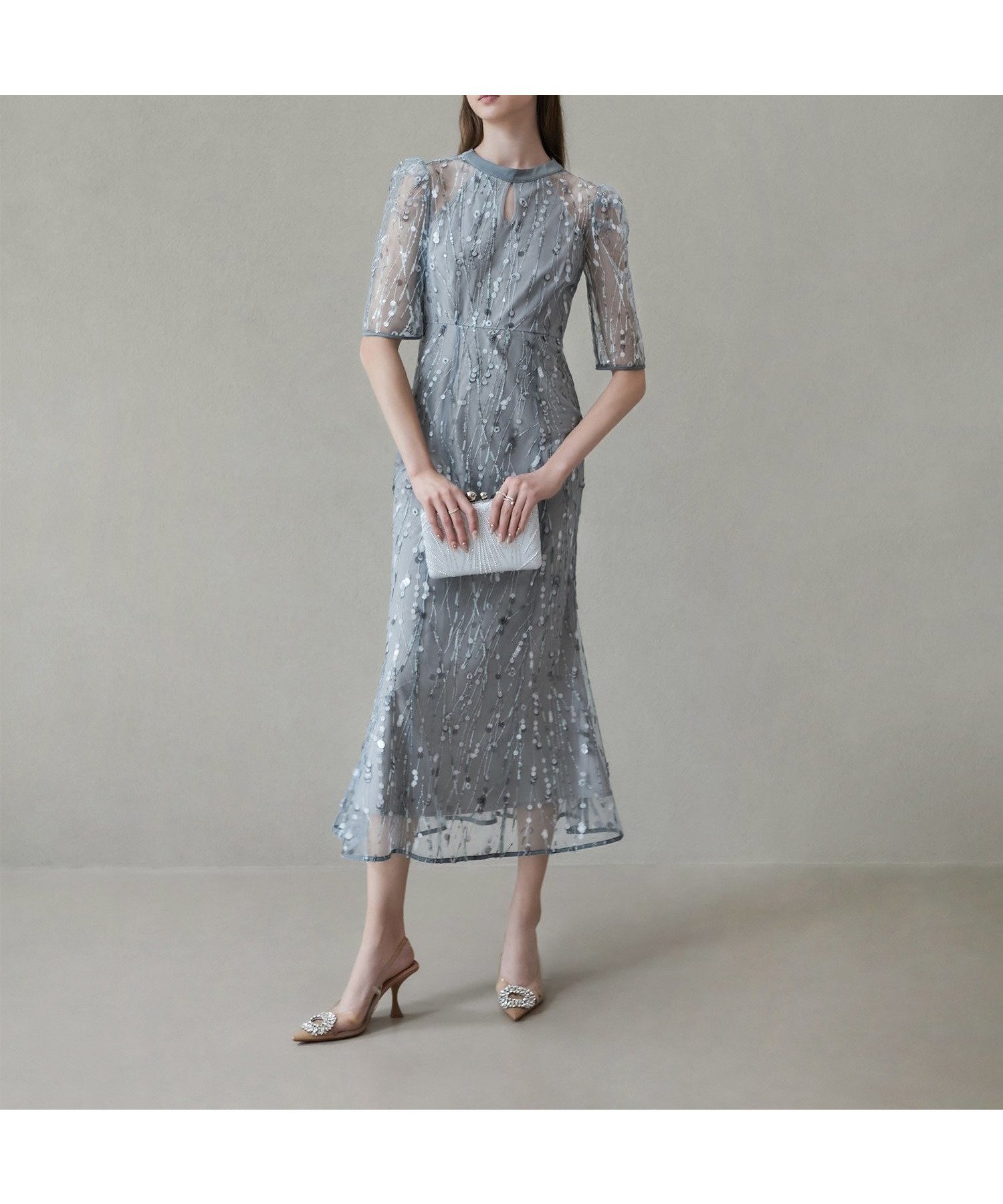 【レジャ/Leja】のLeja-スパンコールチュールオープンマーメイドワンピースドレス 人気、トレンドファッション・服の通販 founy(ファニー) 　ファッション　Fashion　レディースファッション　Fashion for Women　ワンピース　Dresses　フォーマル・パーティードレス・結婚式用ドレス　Elegant & Casual Dresses　エレガント 上品　Elegant　スパンコール　Sequins, Sequin Embellishment　チュール　Tulip, Tulip Motif　ドレス　Dress, One-Piece　フォーマル　Formal, Dressy　マーメイド　Mermaid, Fishtail Silhouette　 other-1|ID: prp329100004824767 ipo3291000000035091121