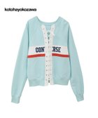 【コンバーストウキョウ/CONVERSE TOKYO】の【kotohayokozawa】LACE-UP LOGO PULLOVER 人気、トレンドファッション・服の通販 founy(ファニー) ファッション Fashion レディースファッション Fashion for Women トップス・カットソー Cut & Sew Tops カジュアルプルオーバー・ニットトップス Pullovers & Knit Tops / Casual Pullovers インナー Innerwear カーディガン Cardigan, Knitwear コレクション Collection, Seasonal Line スウェット / スエット Sweatshirt, Sweatwear フロント Front, Front Design ボトム Bottoms, Lower Wear レース Lace, Lace Fabric おすすめ Recommended / Our Picks thumbnail ミント|ID: prp329100004824768 ipo3291000000035091146