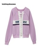 【コンバーストウキョウ/CONVERSE TOKYO】の【kotohayokozawa】LACE-UP LOGO PULLOVER 人気、トレンドファッション・服の通販 founy(ファニー) ファッション Fashion レディースファッション Fashion for Women トップス・カットソー Cut & Sew Tops カジュアルプルオーバー・ニットトップス Pullovers & Knit Tops / Casual Pullovers インナー Innerwear カーディガン Cardigan, Knitwear コレクション Collection, Seasonal Line スウェット / スエット Sweatshirt, Sweatwear フロント Front, Front Design ボトム Bottoms, Lower Wear レース Lace, Lace Fabric おすすめ Recommended / Our Picks thumbnail ピンク|ID: prp329100004824768 ipo3291000000035091147