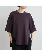 【ミースロエ/MIESROHE】のサテン切り替えカットソートップス WINE[049]|ID: prp329100004824783 ipo3291000000035091437