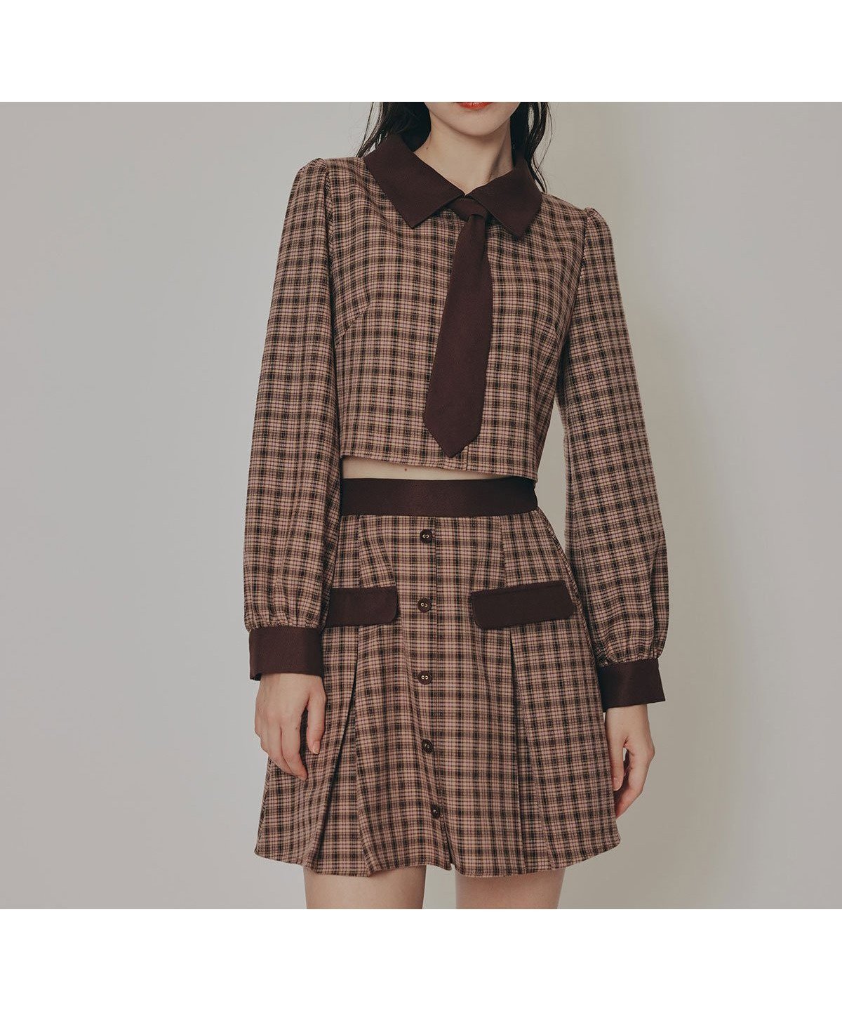 【レディアゼル/REDYAZEL】のバイカラークラシックチェックブラウス*ミニスカートセットアップ 人気、トレンドファッション・服の通販 founy(ファニー) ファッション Fashion レディースファッション Fashion for Women セットアップ Matching Sets スカート・ミニ/ミディ/マキシ Skirts / Mini, Midi & Maxi Skirts スカート Skirts ミニスカート Mini Skirts ガーリー Girly, Feminine Style クラシカル Classical, Vintage-Inspired クロップド Cropped, Short Length セットアップ Set-Up, Coordinated Outfit チェック Check, Plaid, Tartan デニム Denim, Jeans Material トレンド Trend, Trending Now バランス Balance, Style Balance プリーツ Pleats, Pleated ポケット Pocket, Pocket Detail ミニスカート Mini Skirt, Short Skirt ロング Long, Long-Length エレガント 上品 Elegant 今季 This Season, Current Season A/W・秋冬 Autumn/Winter other-1|ID: prp329100004824792 ipo3291000000035091593