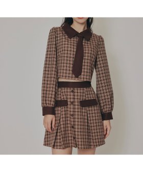 【レディアゼル/REDYAZEL】のバイカラークラシックチェックブラウス*ミニスカートセットアップ 人気、トレンドファッション・服の通販 founy(ファニー) ファッション Fashion レディースファッション Fashion for Women セットアップ Matching Sets スカート・ミニ/ミディ/マキシ Skirts / Mini, Midi & Maxi Skirts スカート Skirts ミニスカート Mini Skirts ガーリー Girly, Feminine Style クラシカル Classical, Vintage-Inspired クロップド Cropped, Short Length セットアップ Set-Up, Coordinated Outfit チェック Check, Plaid, Tartan デニム Denim, Jeans Material トレンド Trend, Trending Now バランス Balance, Style Balance プリーツ Pleats, Pleated ポケット Pocket, Pocket Detail ミニスカート Mini Skirt, Short Skirt ロング Long, Long-Length エレガント 上品 Elegant 今季 This Season, Current Season A/W・秋冬 Autumn/Winter |ID:prp329100004824792