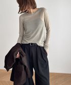 【キャナルジーン/CANAL JEAN】のEl mar リヨセルウールシアーロンT 人気、トレンドファッション・服の通販 founy(ファニー) ファッション Fashion レディースファッション Fashion for Women トップス・カットソー Cut & Sew Tops ロングTシャツ・Tシャツ Longline T-Shirts & Tees おすすめ Recommended / Our Picks インナー Innerwear シンプル Simple, Minimal フィット Fit, Slim Fit ベーシック Basic, Essential thumbnail ベージュ|ID: prp329100004824796 ipo3291000000035091626