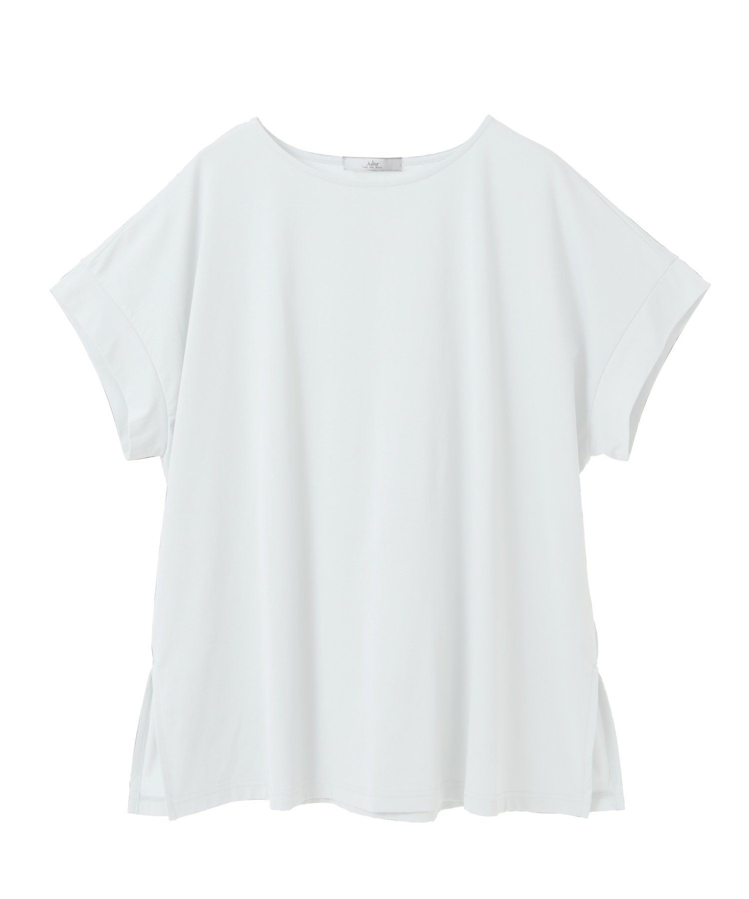 【ジュリエ/Julier】のライトプライム オーバートップス インテリア・キッズ・メンズ・レディースファッション・服の通販 founy(ファニー) 　ファッション　Fashion　レディースファッション　Fashion for Women　トップス・カットソー　Cut & Sew Tops　コレクション　Collection, Seasonal Line　ショルダー　Shoulder, Shoulder Strap　ストレッチ　Stretch, Stretchy Fabric　スリット　Slit, Slit Detail　ドロップ　Drop Shoulder, Dropped Style　半袖　Short Sleeve, Half Sleeve　無地　Plain, Solid Color　ヨガ　Yoga, Yoga Wear　ランニング　Running, Running Wear, Activewear, Jogging　リラックス　Relax, Relaxed Fit　ワイド　Wide, Wide Fit　ワーク　Workwear, Utility Style　お家時間・ステイホーム　Stay Home / At Home　ホワイト|ID: prp329100004824822 ipo3291000000035091970