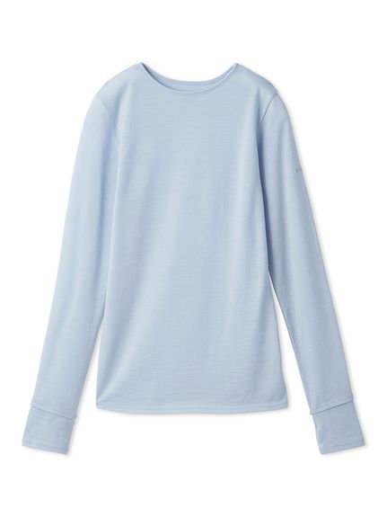 【エミ/emmi】のMt.Breath WoolRクルーネックトップス インテリア・キッズ・メンズ・レディースファッション・服の通販 founy(ファニー) 　ファッション　Fashion　レディースファッション　Fashion for Women　トップス・カットソー　Cut & Sew Tops　なめらか　Smooth, Silky Texture　アウトドア　Outdoor Clothing　インナー　Innerwear　シンプル　Simple, Minimal　スタイリッシュ　Stylish, Fashionable　スマート　Smart, Elegant　LBLU[081]|ID: prp329100004824828 ipo3291000000035092042