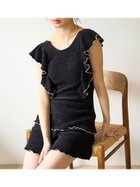 【スナイデル ホーム/SNIDEL HOME】のフリルニットセットアップ 人気、トレンドファッション・服の通販 founy(ファニー) ファッション Fashion レディースファッション Fashion for Women トップス・カットソー Cut & Sew Tops ニット Knit Tops & Sweaters ショート Short, Short Length シンプル Simple, Minimal スマート Smart, Elegant セットアップ Set-Up, Coordinated Outfit フリル Frill, Ruffle 人気 Popular, Best Seller 定番 Standard, Basic Item thumbnail BLK[009]|ID: prp329100004824839 ipo3291000000035092231