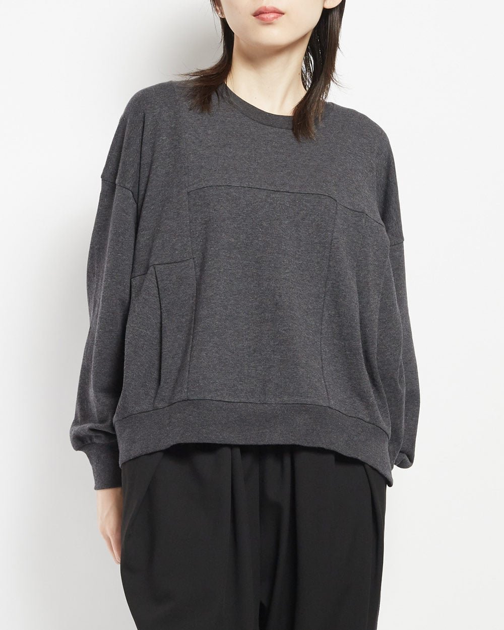 【ゴム/gomme】のSタックT 人気、トレンドファッション・服の通販 founy(ファニー) 　ファッション　Fashion　レディースファッション　Fashion for Women　カットソー　Cut and Sewn Top　ショルダー　Shoulder, Shoulder Strap　シンプル　Simple, Minimal　スウェット / スエット　Sweatshirt, Sweatwear　デニム　Denim, Jeans Material　ドロップ　Drop Shoulder, Dropped Style　パープル　Purple, Violet　ボトム　Bottoms, Lower Wear　ポケット　Pocket, Pocket Detail　リラックス　Relax, Relaxed Fit　切替　Switching, Contrast Panel　 other-1|ID: prp329100004824843 ipo3291000000035092271