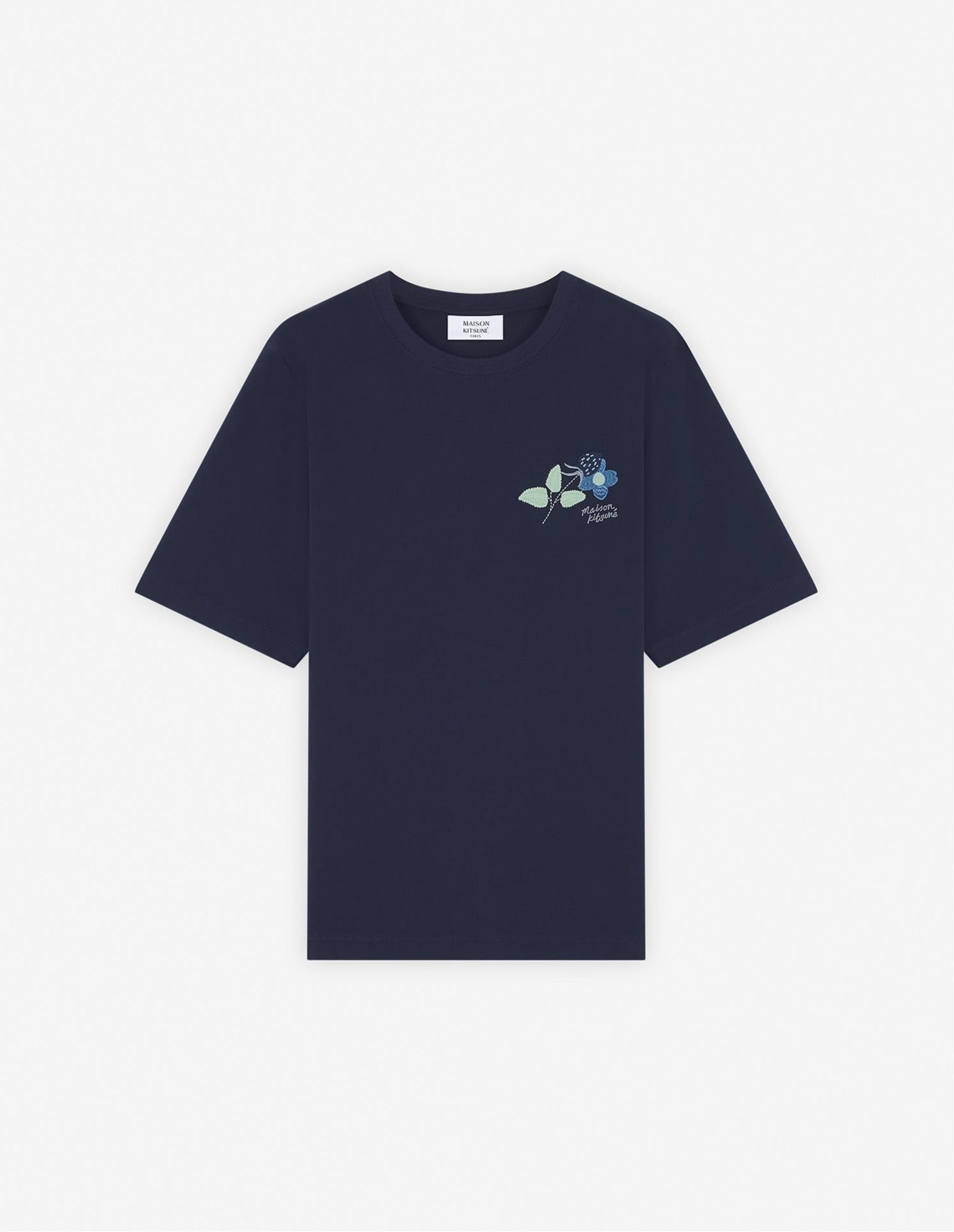 【メゾンキツネ アーカイブス/MAISON KITSUNE ARCHIVES】の【公式】Maison Kitsune STRAWBERRY LEAF COMFORT TEE-SHIRT 人気、トレンドファッション・服の通販 founy(ファニー) 　ファッション　Fashion　レディースファッション　Fashion for Women　トップス・カットソー　Cut & Sew Tops　シャツ・ブラウス・オフィスカジュアル　Elegant Blouses & Button-Ups　リーフ　Leaf, Botanical Leaf　半袖　Short Sleeve, Half Sleeve　無地　Plain, Solid Color　 other-1|ID: prp329100004824848 ipo3291000000035092351