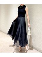 【リリーブラウン/Lily Brown】の【WEB限定カラー/00サイズ】フレアニットドッキングワンピース BLK[009]|ID: prp329100004824852 ipo3291000000035092401