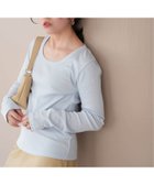 【スローブ イエナ/SLOBE IENA】の《追加》SAWAHOCO パーフェクトカットソー 人気、トレンドファッション・服の通販 founy(ファニー) ファッション Fashion レディースファッション Fashion for Women トップス・カットソー Cut & Sew Tops カットソー・ベーシックTシャツ Cut-and-Sewn Tops / Stretch Tees & Basics インナー Innerwear カッティング Cutting Detail ジャケット Jacket, Outerwear スクエア Square, Square Shape デコルテ Décolleté, Neckline エレガント 上品 Elegant 2025年 2025 2025春夏・S/S Spring/Summer 2025 SS25 thumbnail サックスブルー B|ID: prp329100004824869 ipo3291000000035092621