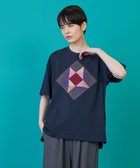 【フラボア/FRAPBOIS】のキルティックT 人気、トレンドファッション・服の通販 founy(ファニー) ファッション Fashion レディースファッション Fashion for Women ハンド Hand, Handmade パッチワーク Patchwork, Mixed Fabric フロント Front, Front Design プリント Print, Printed Pattern モチーフ Motif, Design Theme リラックス Relax, Relaxed Fit thumbnail ネイビー|ID: prp329100004824874 ipo3291000000035092693