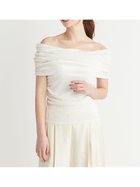 【セルフォード/CELFORD】のオフショルチュールベロアトップス 人気、トレンドファッション・服の通販 founy(ファニー) ファッション Fashion レディースファッション Fashion for Women トップス・カットソー Cut & Sew Tops ベロアトップス Velour Tops / Velvet-Look Items インナー Innerwear ギャザー Gathered, Ruffled シアー Sheer, See-Through スマート Smart, Elegant トレンド Trend, Trending Now ベロア Velour, Soft Velvet エレガント 上品 Elegant 夏 Summer thumbnail OWHT[002]|ID: prp329100004824878 ipo3291000000035092807