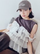 【リリーブラウン/Lily Brown】のフリルドッキング2wayトップス GRY[006]|ID: prp329100004824879 ipo3291000000035092814