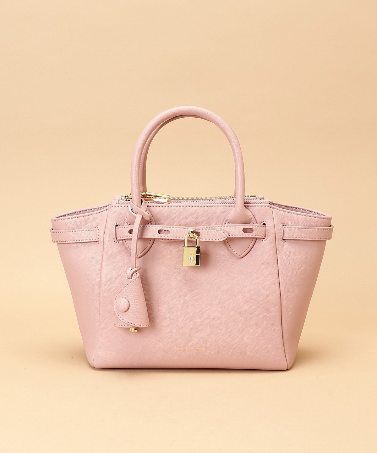 【サマンサタバサ/SamanTha Thavasa】のベルトデザイン サマンサアゼル 中サイズ インテリア・キッズ・メンズ・レディースファッション・服の通販 founy(ファニー) 　ファッション　Fashion　レディースファッション　Fashion for Women　ベルト&ウエストマーク　Belts & Waist Accessories　ショルダー　Shoulder, Shoulder Strap　スマート　Smart, Elegant　ビジュー　Bijou, Jewel-like Accent　ポケット　Pocket, Pocket Detail　財布　Wallet, Purse　ピンクベージュ|ID: prp329100004824933 ipo3291000000035094116