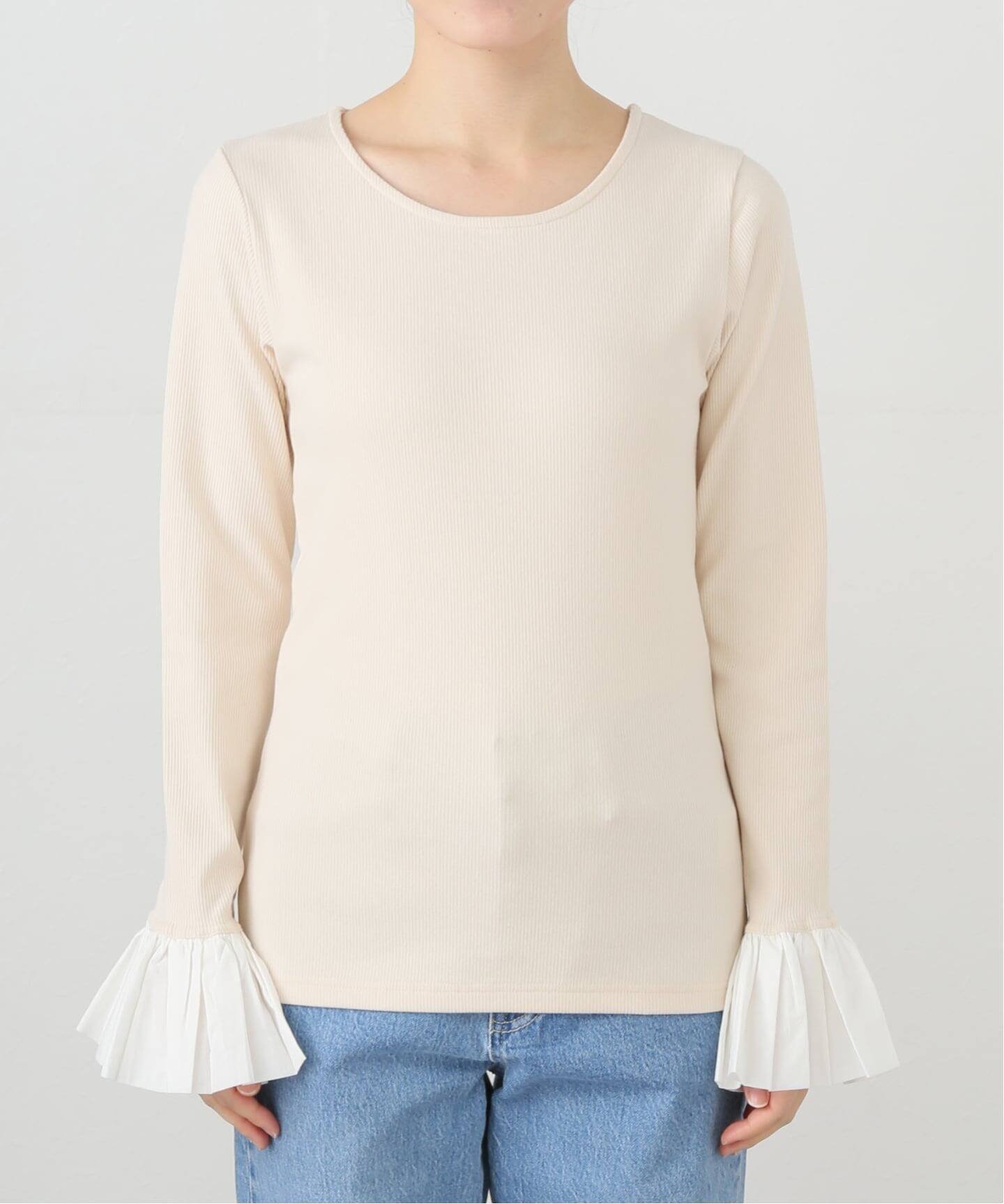 【スローブ イエナ/SLOBE IENA】のテレコバルーンスリーブプルオーバー インテリア・キッズ・メンズ・レディースファッション・服の通販 founy(ファニー) 　ファッション　Fashion　レディースファッション　Fashion for Women　トップス・カットソー　Cut & Sew Tops　カジュアルプルオーバー・ニットトップス　Pullovers & Knit Tops / Casual Pullovers　2025年　2025　2025-2026秋冬・A/W　Autumn/Winter 2025–26 AW25–26　インナー　Innerwear　カットソー　Cut and Sewn Top　テレコ　Ribbed, Rib Stitch　バルーン　Balloon, Balloon Silhouette　ホワイト|ID: prp329100004824936 ipo3291000000035094180