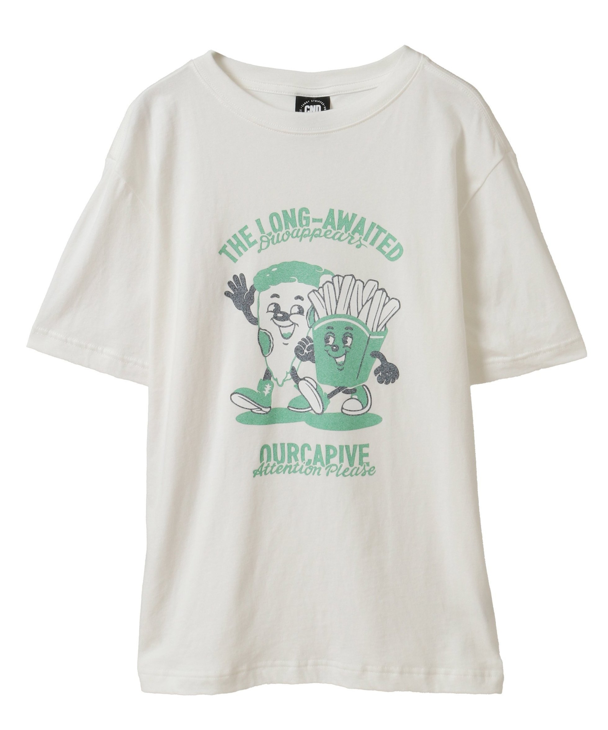 【キャンディストリッパー/Candy Stripper】のJUNKIE FRIENDS TEE インテリア・キッズ・メンズ・レディースファッション・服の通販 founy(ファニー) 　ファッション　Fashion　レディースファッション　Fashion for Women　プリント　Print, Printed Pattern　OFF WHITE|ID: prp329100004824947 ipo3291000000035094343