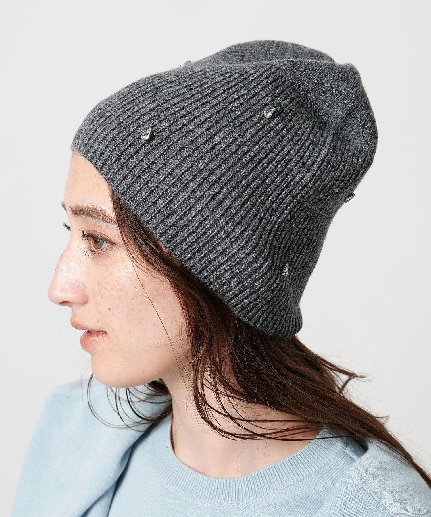 【ユナイテッドアローズ/UNITED ARROWS】のドロップビジュー ニットキャップ 人気、トレンドファッション・服の通販 founy(ファニー) 　ファッション　Fashion　レディースファッション　Fashion for Women　トップス・カットソー　Cut & Sew Tops　ニット　Knit Tops & Sweaters　キャップ　Cap, Baseball Cap　キラキラ　Sparkly, Glittery　シェイプ　Shape, Slim Fit　ドロップ　Drop Shoulder, Dropped Style　パーカー　Hoodie, Parka　ビジュー　Bijou, Jewel-like Accent　フェミニン　Feminine, Girly　エレガント 上品　Elegant　冬　Winter / This Winter　秋　Autumn　 other-1|ID: prp329100004824951 ipo3291000000035094383