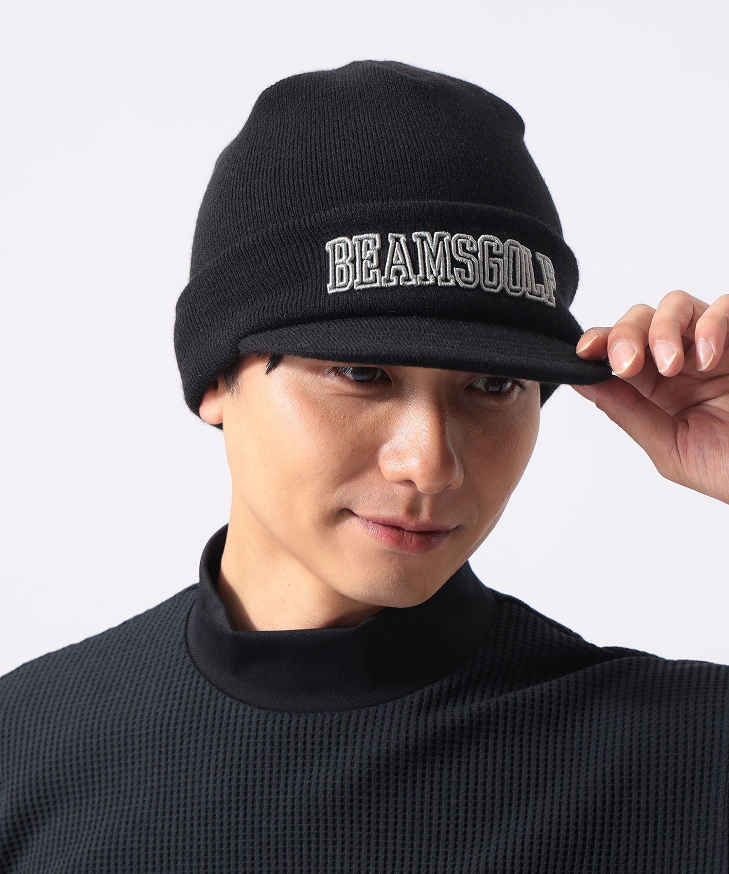 【ビームス ゴルフ/BEAMS GOLF】の【別注】NEW ERA / ロゴ ニットバイザー インテリア・キッズ・メンズ・レディースファッション・服の通販 founy(ファニー) 　ファッション　Fashion　レディースファッション　Fashion for Women　トップス・カットソー　Cut & Sew Tops　ニット　Knit Tops & Sweaters　キャップ　Cap, Baseball Cap　ショート　Short, Short Length　スポーツ　Sports, Activewear　スマート　Smart, Elegant　ベーシック　Basic, Essential　別注　Limited Edition, Custom Order　BLACK|ID: prp329100004824952 ipo3291000000035094398