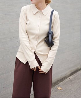 【アウトドアプロダクツ ユージュアルシングス/OUTDOOR PRODUCTS Usual Things】のエリツキリブカーディガン 人気、トレンドファッション・服の通販 founy(ファニー) ファッション Fashion レディースファッション Fashion for Women トップス・カットソー Cut & Sew Tops カーディガン・羽織り Layered Style Cardigans デニム Denim, Jeans Material フィット Fit, Slim Fit エレガント 上品 Elegant |ID:prp329100004824959