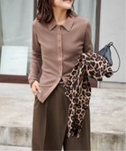 【アウトドアプロダクツ ユージュアルシングス/OUTDOOR PRODUCTS Usual Things】のエリツキリブカーディガン 人気、トレンドファッション・服の通販 founy(ファニー) ファッション Fashion レディースファッション Fashion for Women トップス・カットソー Cut & Sew Tops カーディガン・羽織り Layered Style Cardigans デニム Denim, Jeans Material フィット Fit, Slim Fit エレガント 上品 Elegant thumbnail ブラウン|ID: prp329100004824959 ipo3291000000035094480