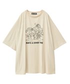 【キャンディストリッパー/Candy Stripper】のMUSHROOM TWINS OVER SIZE RAGLAN TOPS 人気、トレンドファッション・服の通販 founy(ファニー) ファッション Fashion レディースファッション Fashion for Women トップス・カットソー Cut & Sew Tops おすすめ Recommended / Our Picks モチーフ Motif, Design Theme thumbnail LIGHT BEIGE|ID: prp329100004824968 ipo3291000000035094590
