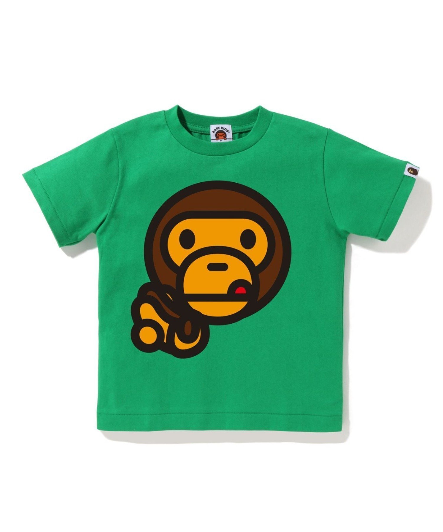 【アベイシングエイプ パイレーツストア/A BATHING APE PIRATE STORE / KIDS】のBABY MILO HOTDOG TEE インテリア・キッズ・メンズ・レディースファッション・服の通販 founy(ファニー) 　ファッション　Fashion　キッズファッション　Fashion for Kids　ショート　Short, Short Length　スリーブ　Sleeve, Long Sleeve / Short Sleeve　フロント　Front, Front Design　プリント　Print, Printed Pattern　モチーフ　Motif, Design Theme　ラバー　Rubber, Rubber Sole　GREEN|ID: prp329100004824977 ipo3291000000035094691