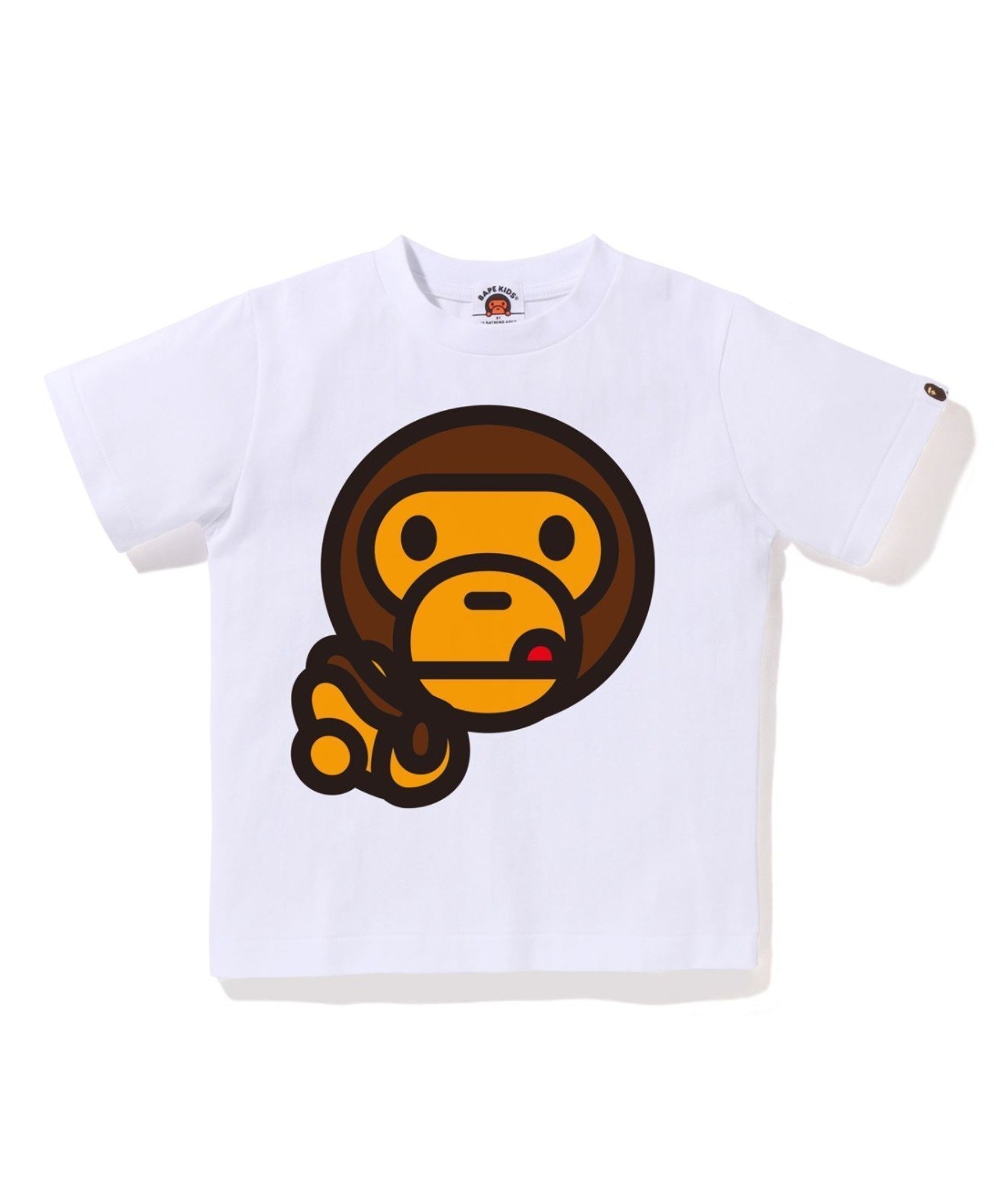 【アベイシングエイプ パイレーツストア/A BATHING APE PIRATE STORE / KIDS】のBABY MILO HOTDOG TEE インテリア・キッズ・メンズ・レディースファッション・服の通販 founy(ファニー) 　ファッション　Fashion　キッズファッション　Fashion for Kids　ショート　Short, Short Length　スリーブ　Sleeve, Long Sleeve / Short Sleeve　フロント　Front, Front Design　プリント　Print, Printed Pattern　モチーフ　Motif, Design Theme　ラバー　Rubber, Rubber Sole　WHITE|ID: prp329100004824977 ipo3291000000035094696